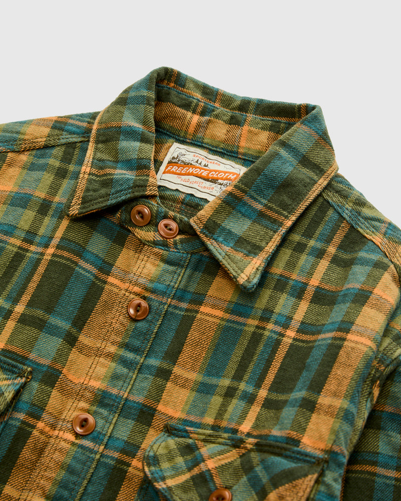 Wells Workshirt in Evergreen Plaid