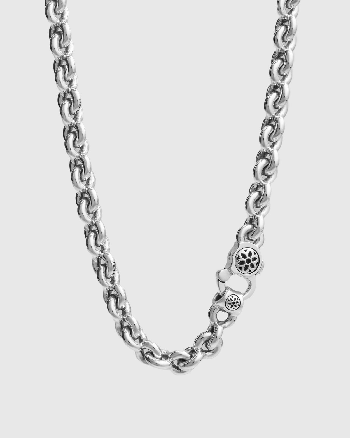 Fin Link Necklace Size A in Sterling Silver – Blue Owl Workshop