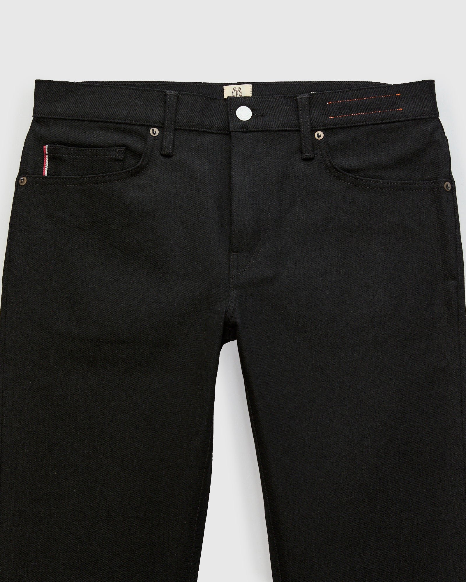 14oz Black Stretch Selvedge Denim - Hammer Straight – Blue Owl