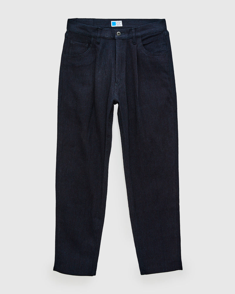 11oz Sashiko Wide Tapered 5P Pants in Indigo