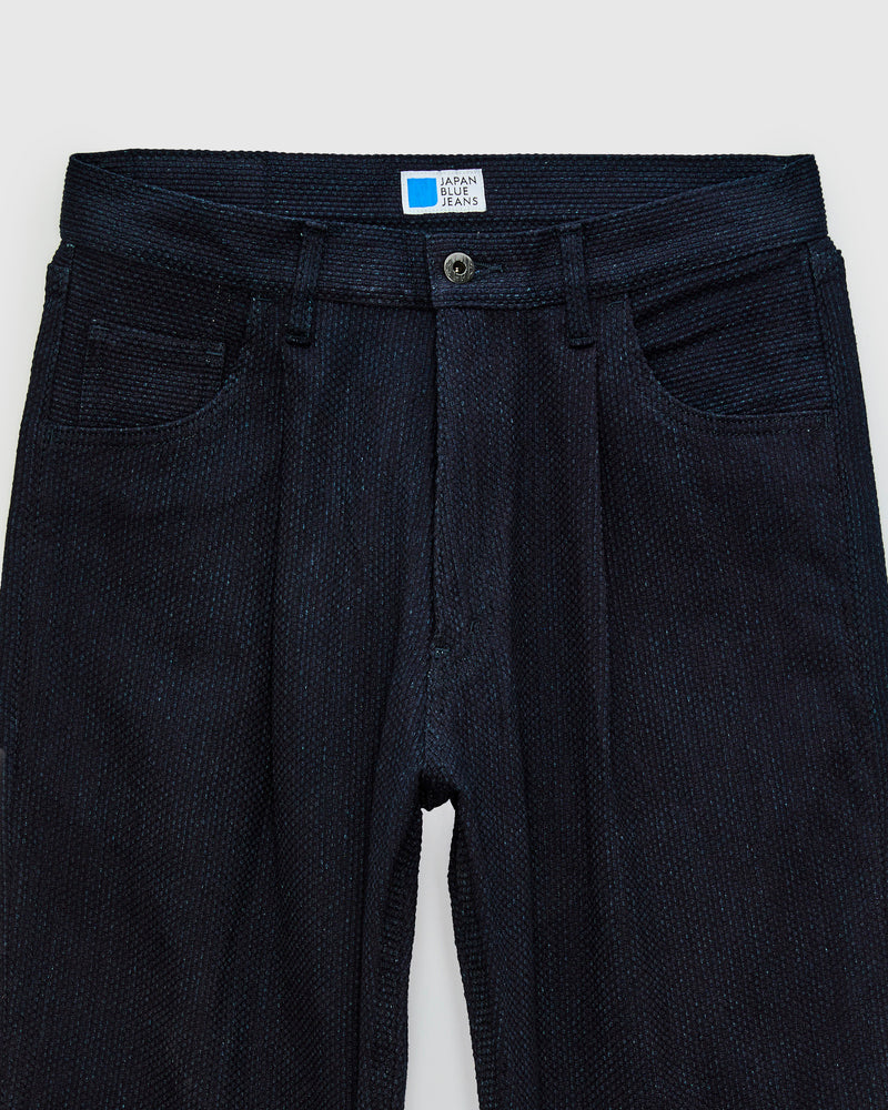 11oz Sashiko Wide Tapered 5P Pants in Indigo