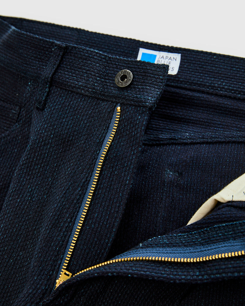 11oz Sashiko Wide Tapered 5P Pants in Indigo