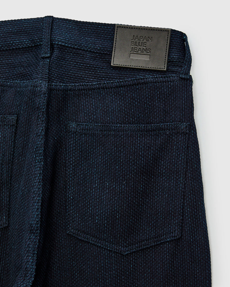 11oz Sashiko Wide Tapered 5P Pants in Indigo
