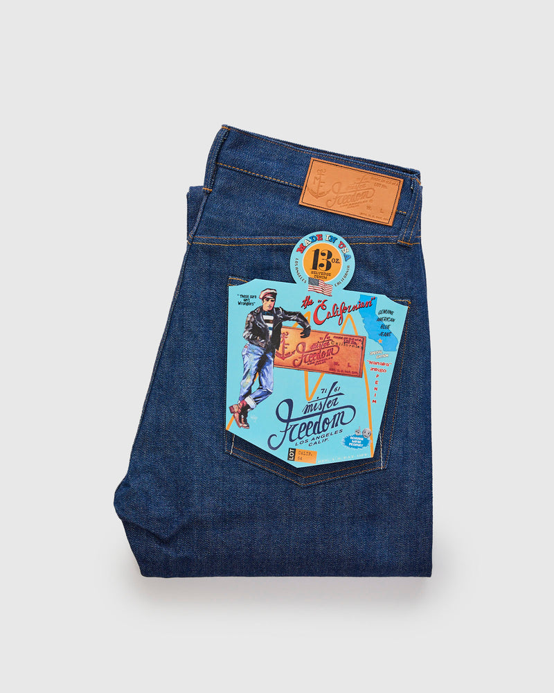 Lot 64 "Hanada Indigo" 13oz Greencast Selvedge Denim - Classic Tapered Fit