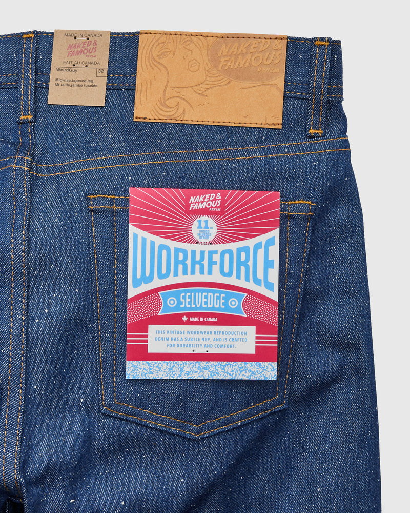 "Workforce Selvedge" 10.9oz Nep Selvedge Denim - Weird Guy Fit