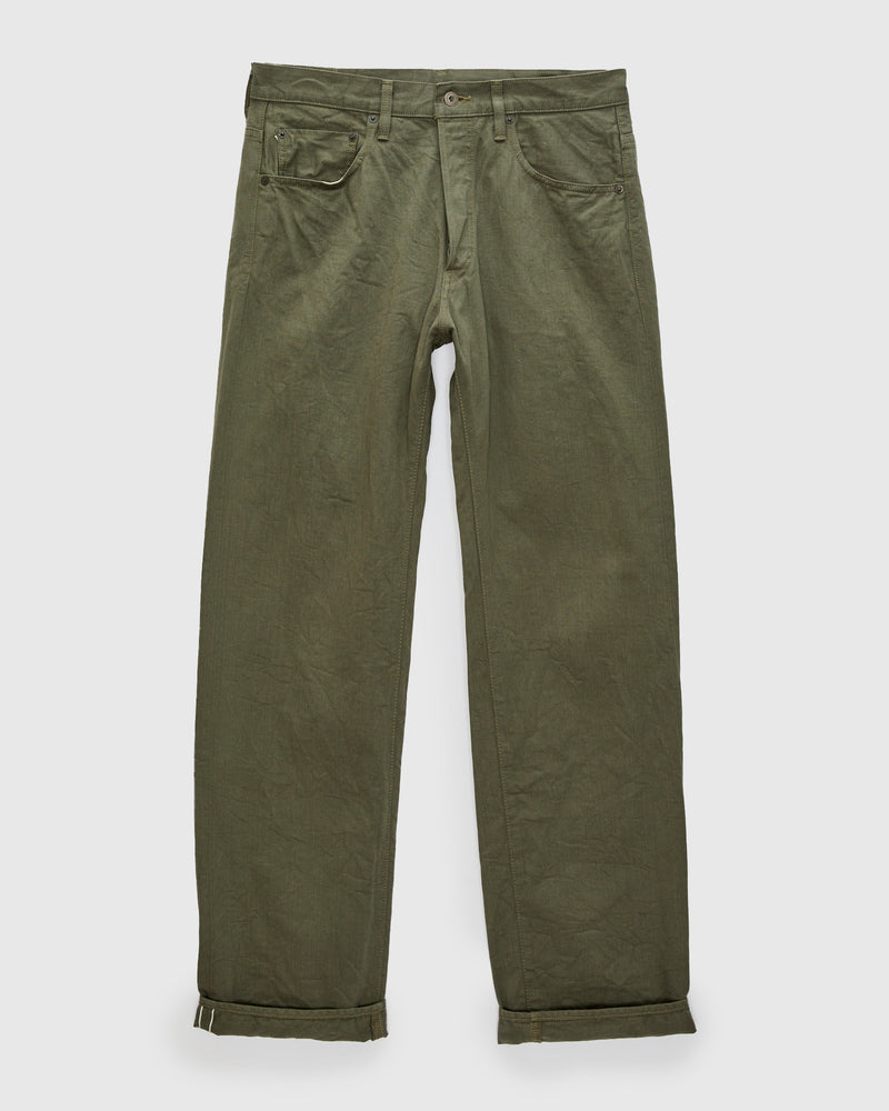 266SVC-LOL "Light Olive" 8oz Selvedge Chino Pants - Relaxed Straight Fit