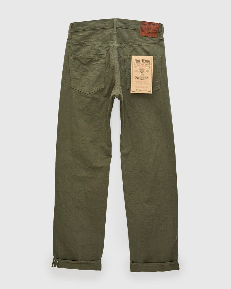 266SVC-LOL "Light Olive" 8oz Selvedge Chino Pants - Relaxed Straight Fit