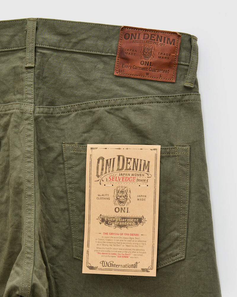 266SVC-LOL "Light Olive" 8oz Selvedge Chino Pants - Relaxed Straight Fit