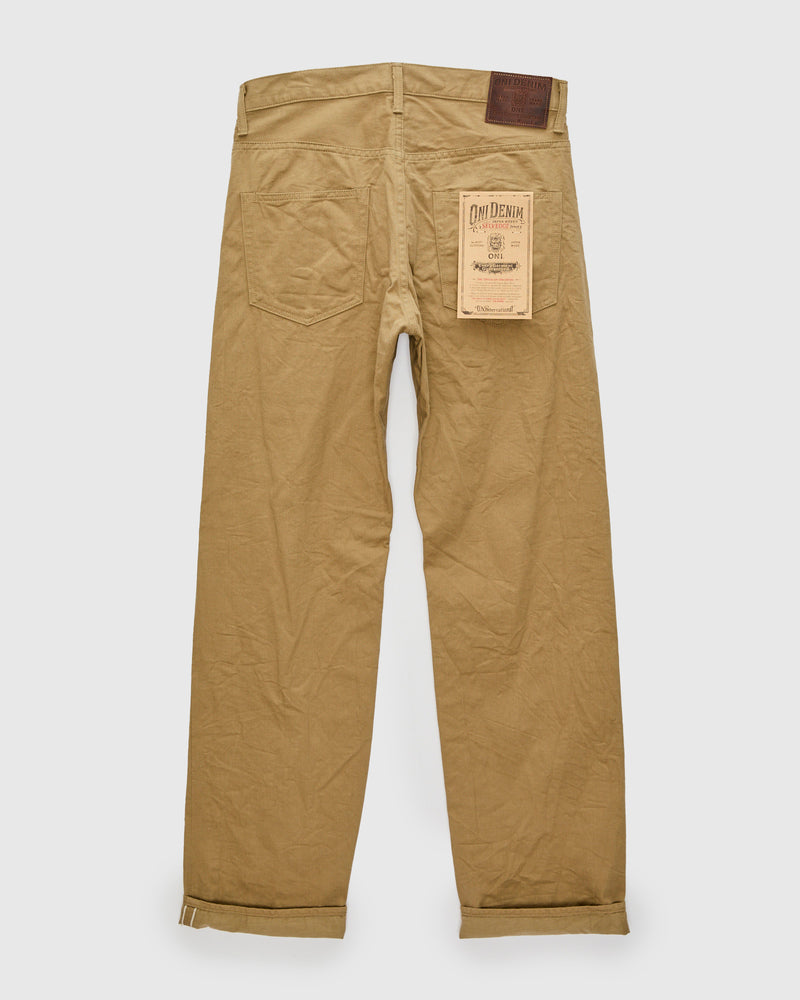 266SVC-KHB "Khaki Beige" 8oz Selvedge Chino Pants - Relaxed Straight Fit