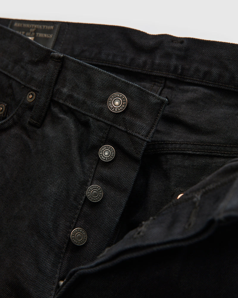 D1899S "Kyoto Montsuki" 13.5oz Kuro Overdye x Natural Indigo Selvedge Denim - Tapered Fit