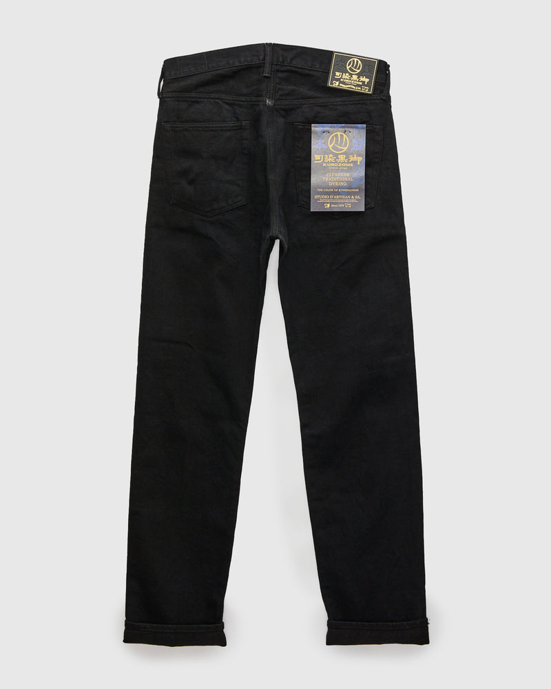 D1899S "Kyoto Montsuki" 13.5oz Kuro Overdye x Natural Indigo Selvedge Denim - Tapered Fit