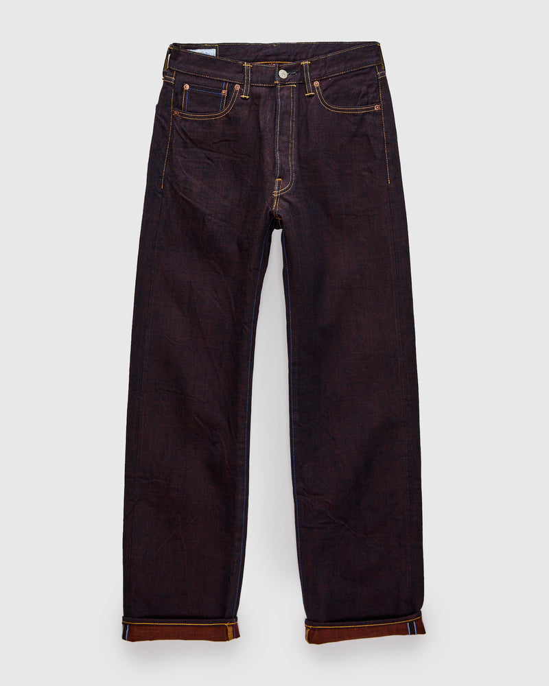 103KH "Kakishibu" Persimmon Weft 14.5oz Selvedge Denim - Loose Straight Fit