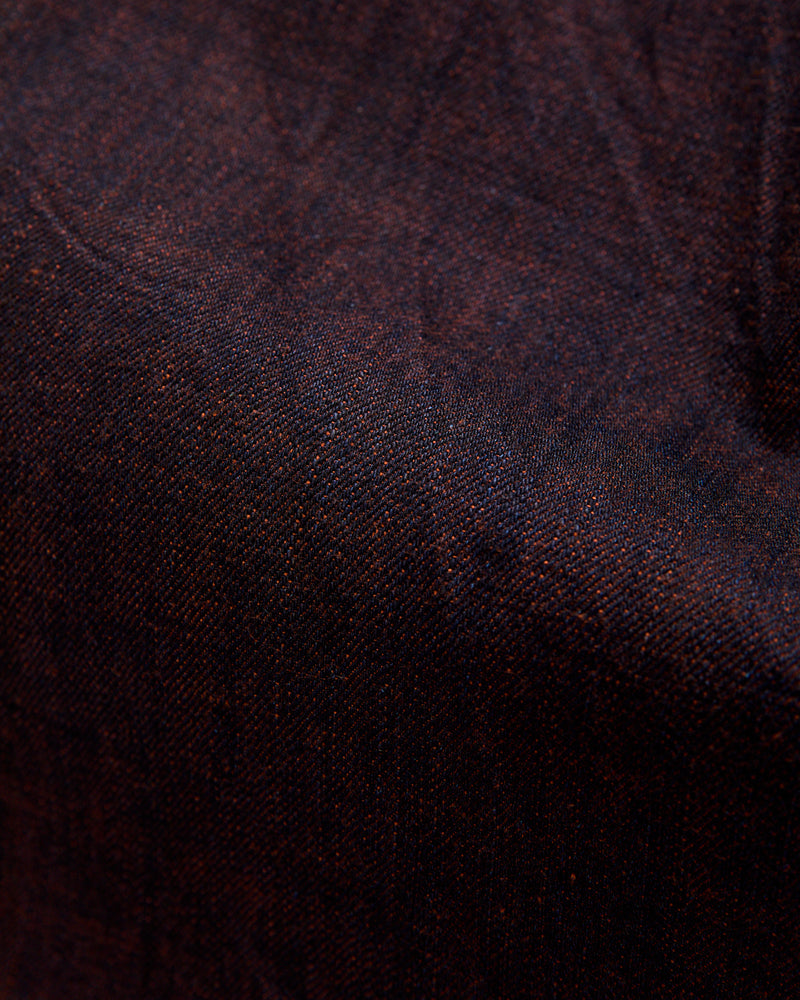 202KH "Kakishibu" Persimmon Weft 14.5oz Selvedge Denim - High Tapered Fit