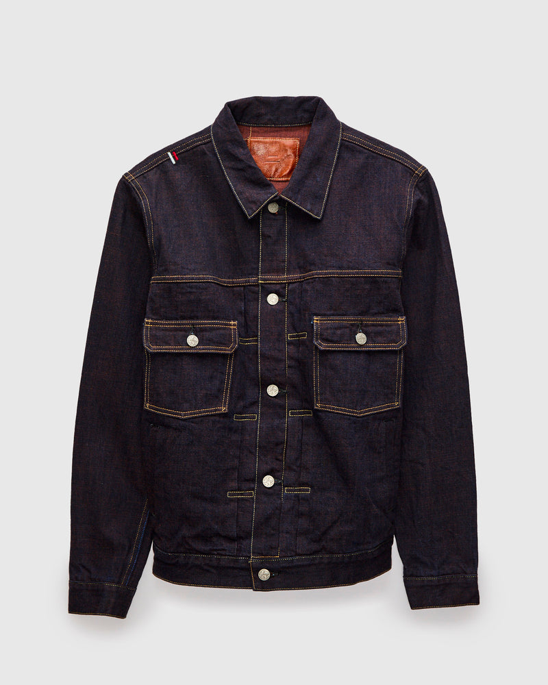 402KH "Kakishibu" 14.5oz Persimmon Weft Type-2 Selvedge Denim Jacket
