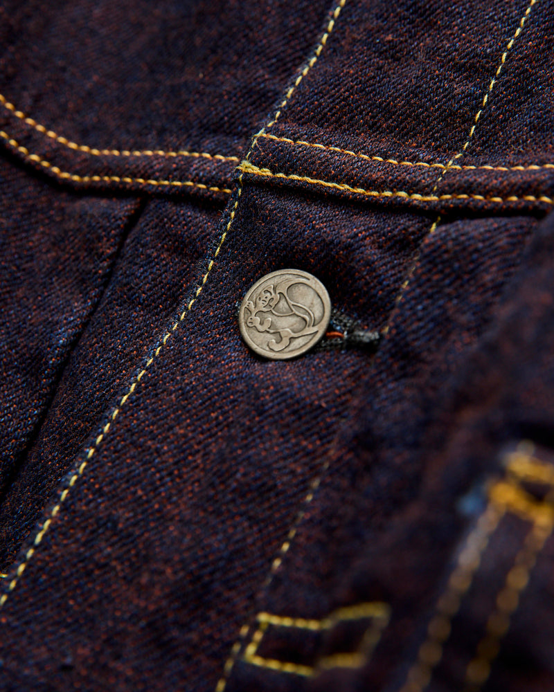 402KH "Kakishibu" 14.5oz Persimmon Weft Type-2 Selvedge Denim Jacket
