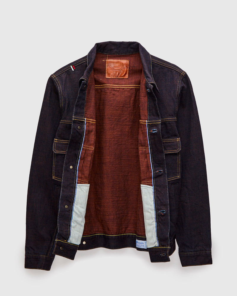 402KH "Kakishibu" 14.5oz Persimmon Weft Type-2 Selvedge Denim Jacket