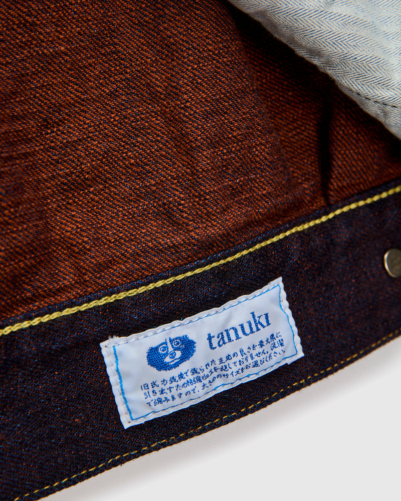 402KH "Kakishibu" 14.5oz Persimmon Weft Type-2 Selvedge Denim Jacket