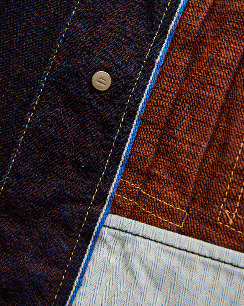402KH "Kakishibu" 14.5oz Persimmon Weft Type-2 Selvedge Denim Jacket