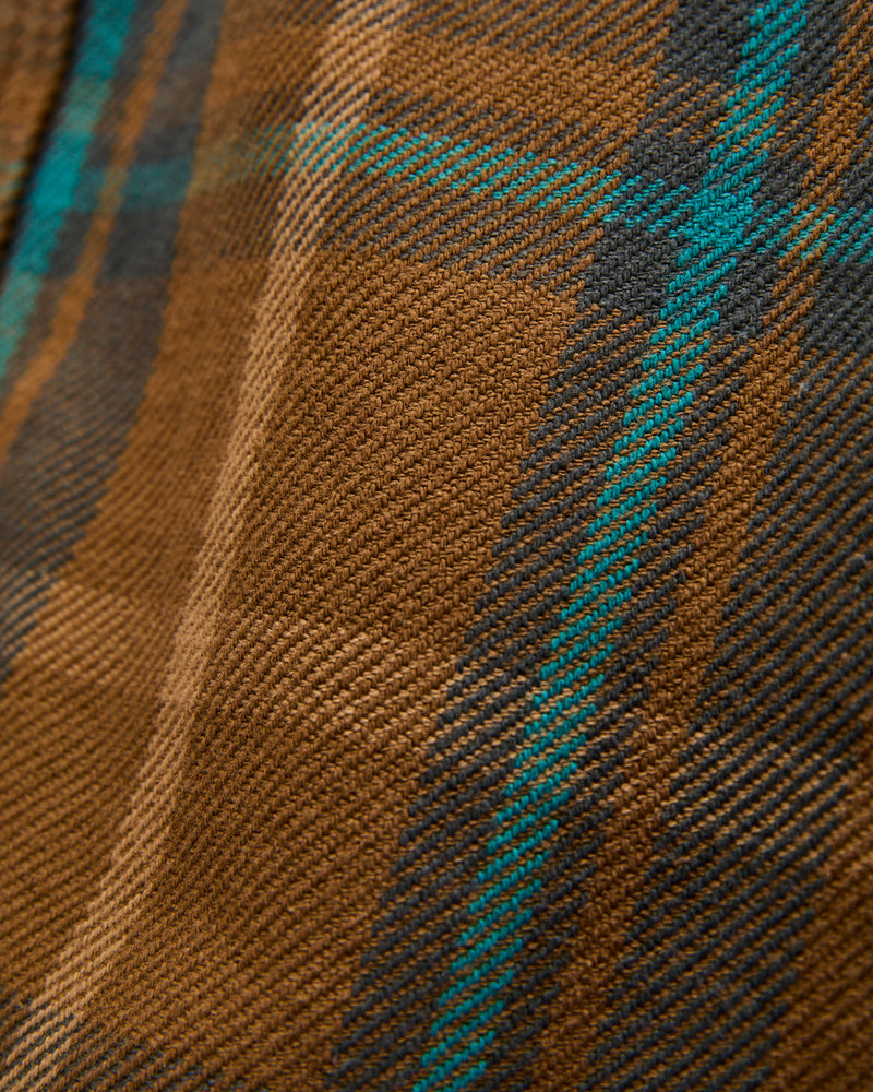 Extra Heavy Flannel Shirt in Beige Marine