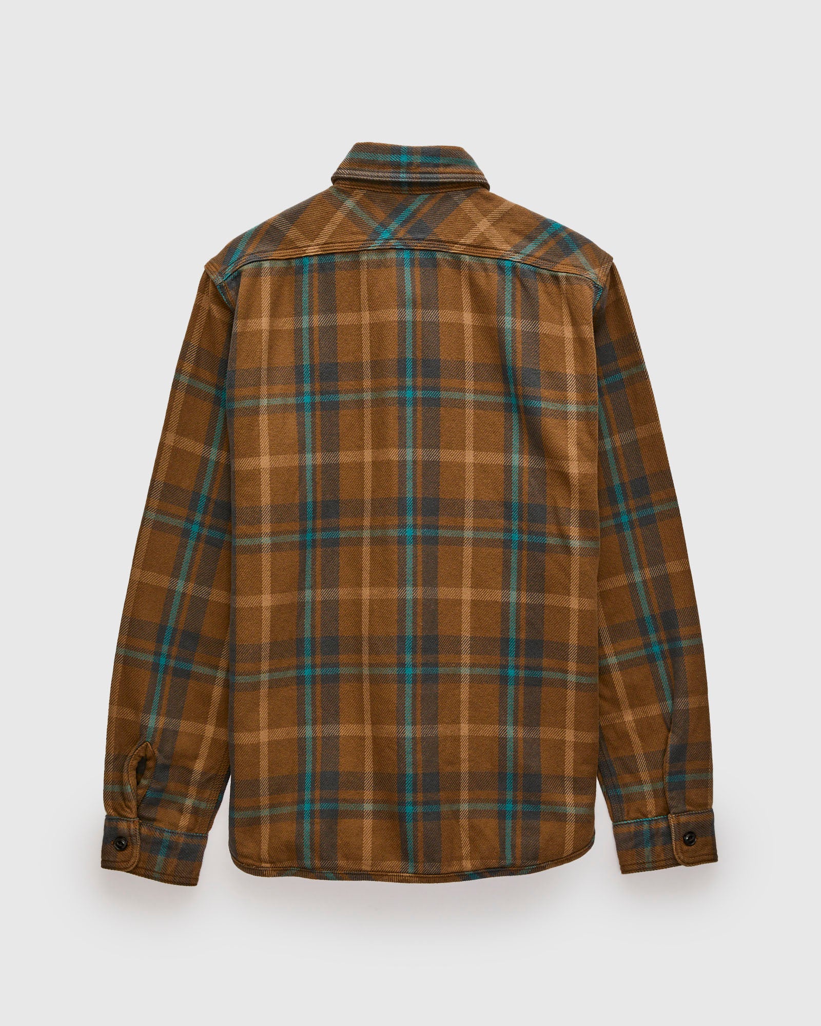 Extra Heavy Flannel Shirt in Beige Marine – Blue Owl Workshop