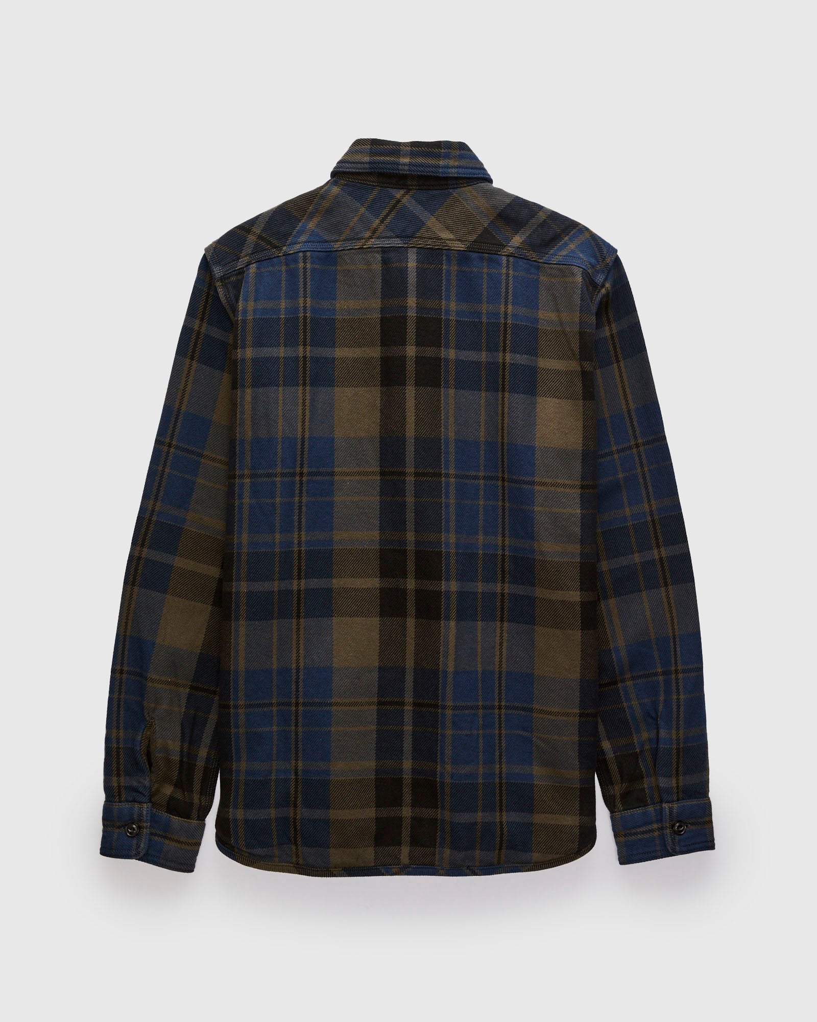 Extra Heavy Flannel Shirt in Navy Moss – Blue Owl Workshop