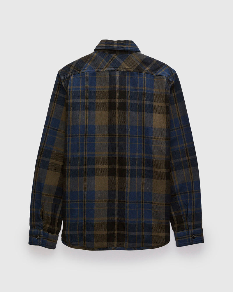 Extra Heavy Flannel Shirt in Navy Moss