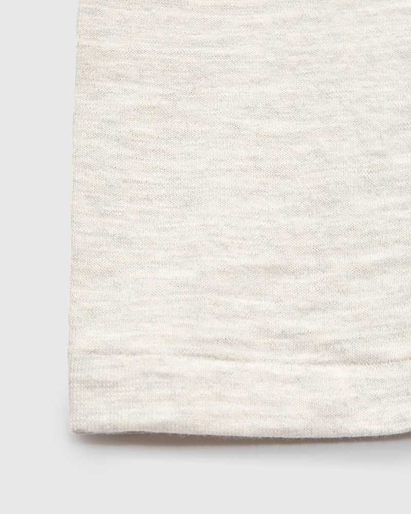 4601 Loopwheel Tee in Oatmeal