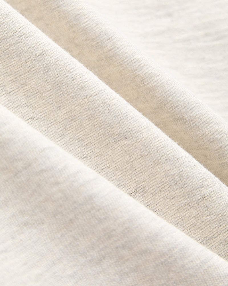 4601 Loopwheel Tee in Oatmeal