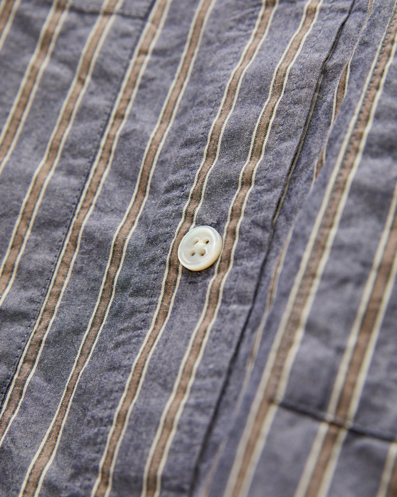 Commuter Shirt in Navy/Coyote Stripe