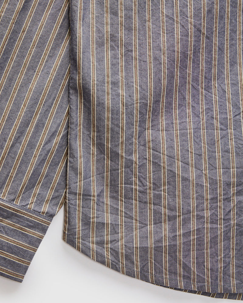 Commuter Shirt in Navy/Coyote Stripe