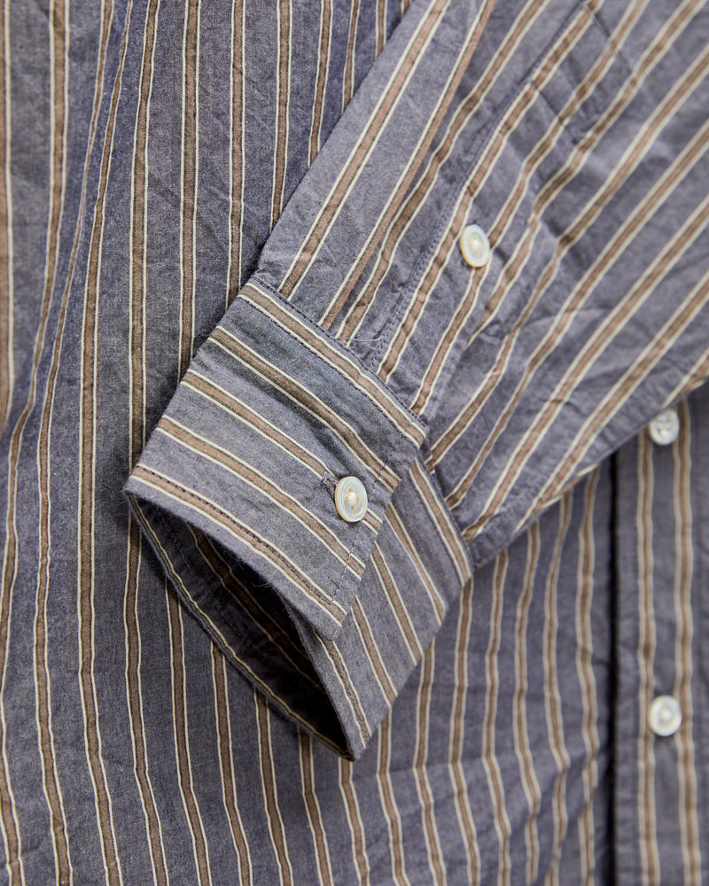 Commuter Shirt in Navy/Coyote Stripe