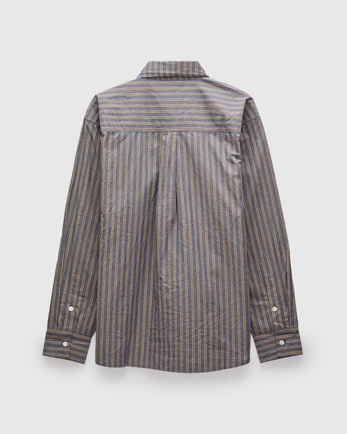Commuter Shirt in Navy/Coyote Stripe
