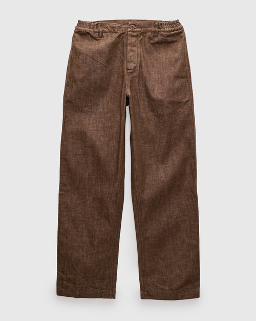 Harvest Pant in Brown Denim