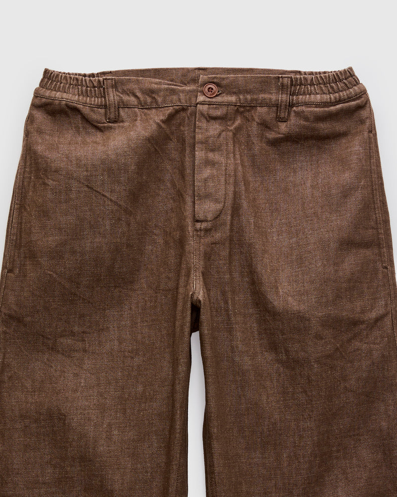 Harvest Pant in Brown Denim