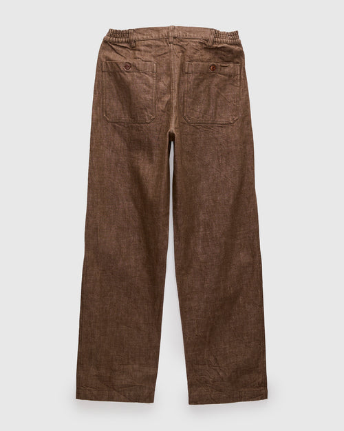 Harvest Pant in Brown Denim