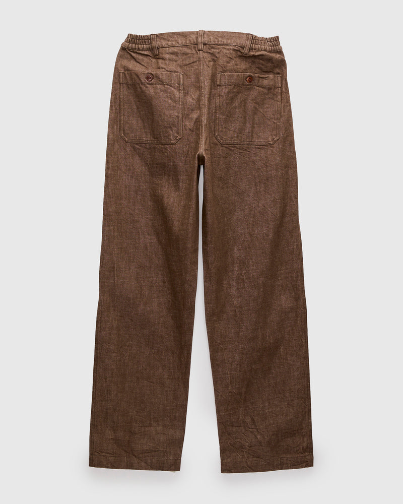Harvest Pant in Brown Denim