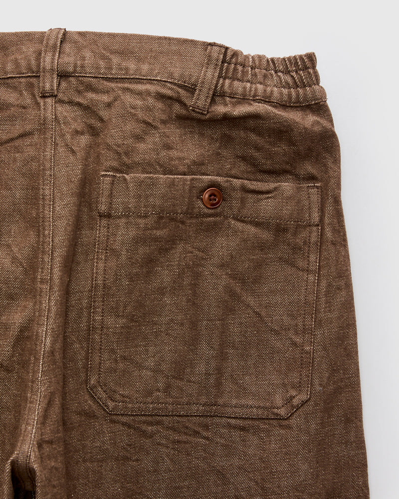 Harvest Pant in Brown Denim