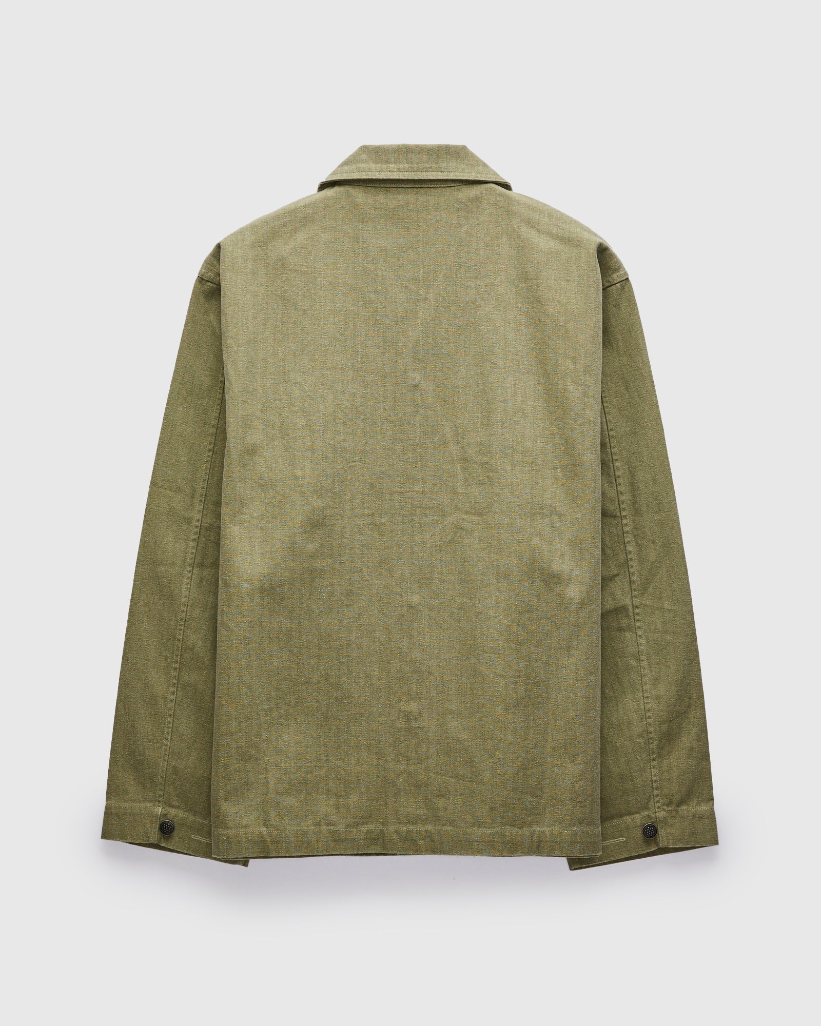 M43 Overshirt in Olive Herringbone Twill – Blue Owl Workshop