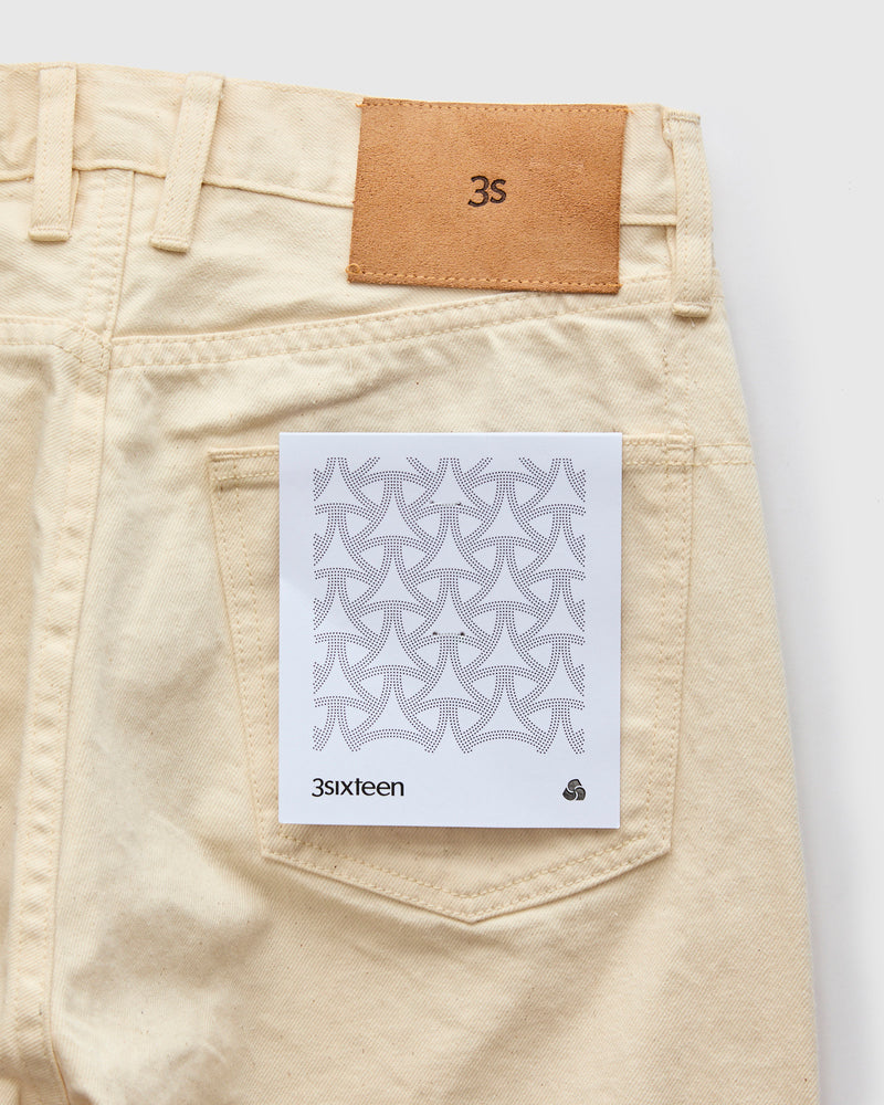 RS-33x 12oz Ecru Selvedge Denim - Relaxed Straight Fit