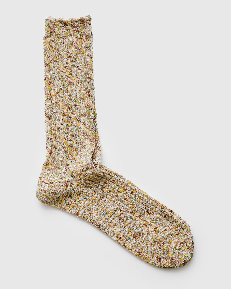 Homespun Yarn Crew Sock in Elote