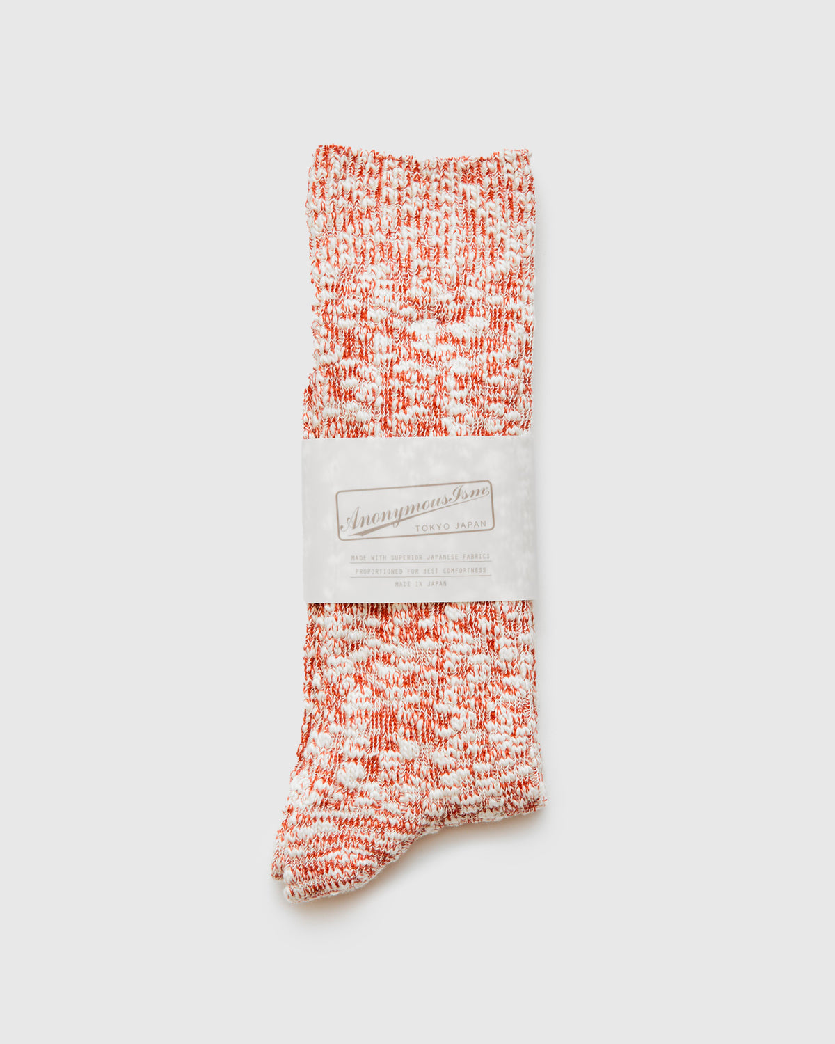 Interloop Socks Light Slub Crew Sock in Teracotta – Blue Owl Workshop