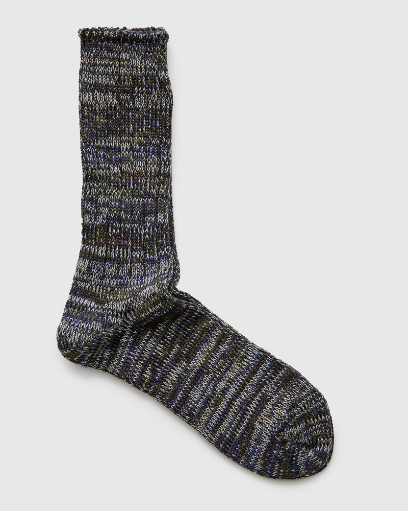 Melange Crew Sock in Cavern
