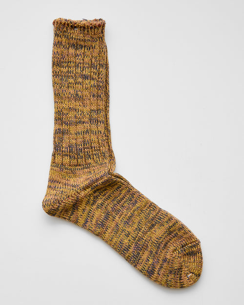 Melange Crew Sock in Harvest