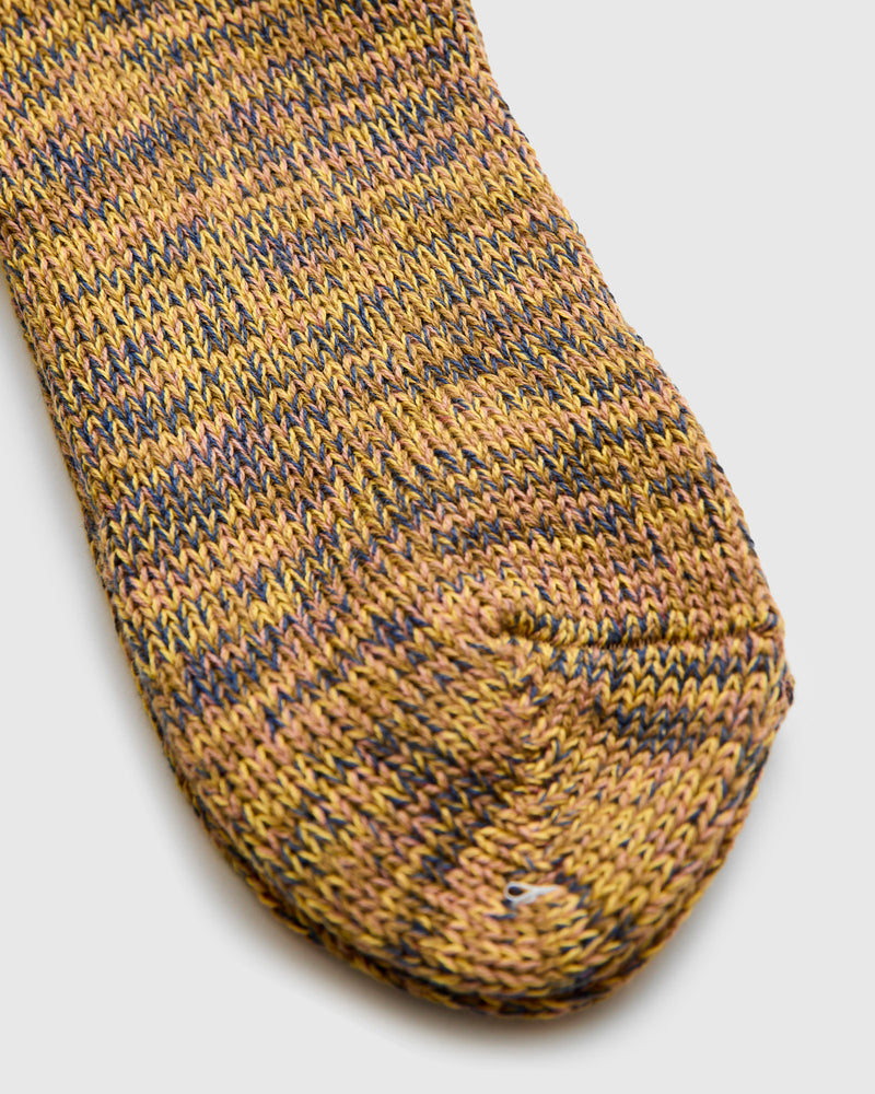 Melange Crew Sock in Harvest