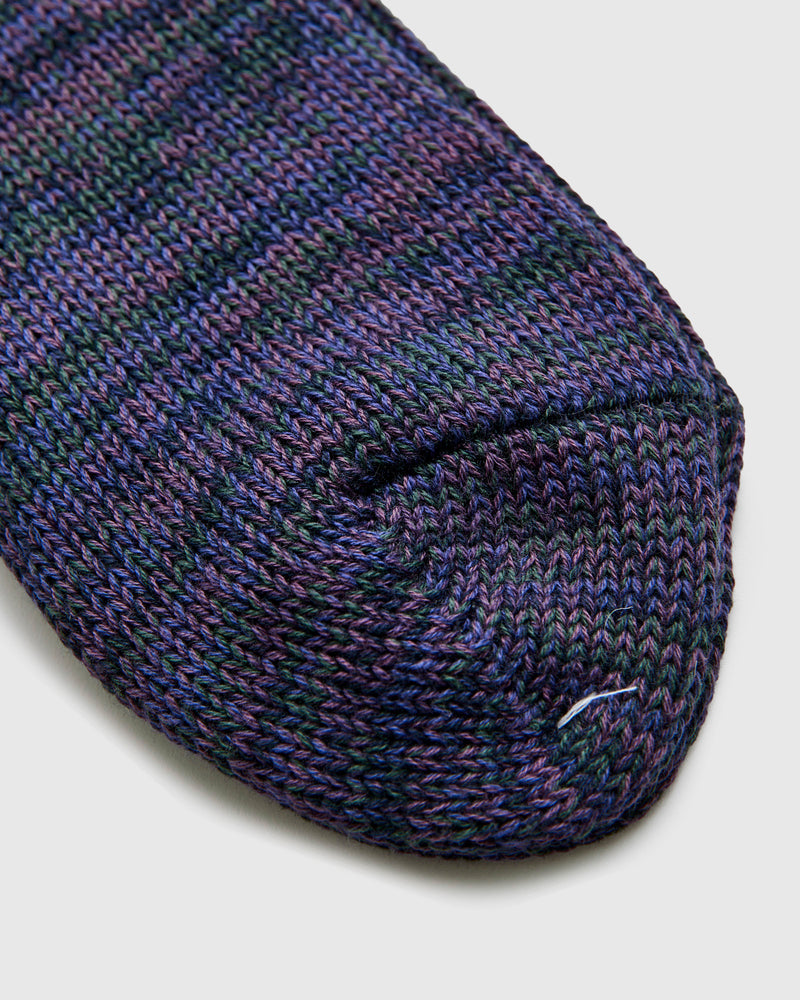 Melange Crew Sock in Labyrinth