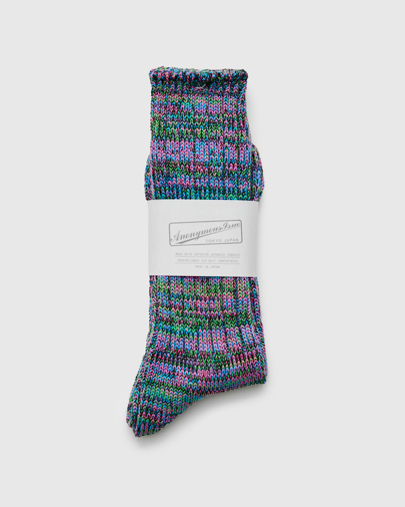 Melange Crew Sock in Rave