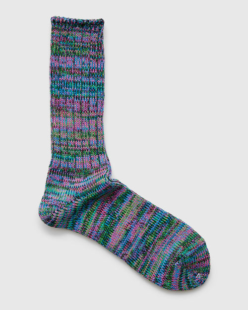 Melange Crew Sock in Rave