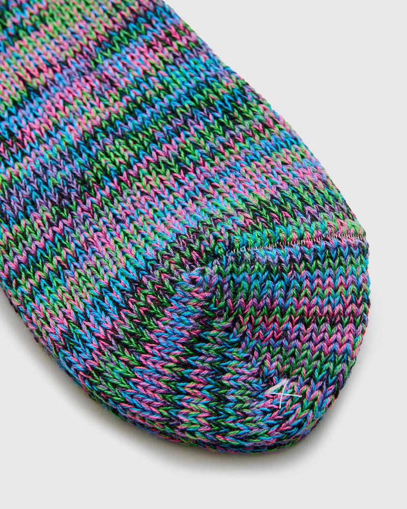 Melange Crew Sock in Rave