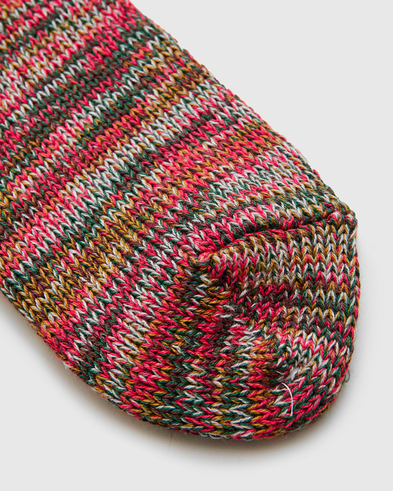 Melange Crew Sock in Kilauea