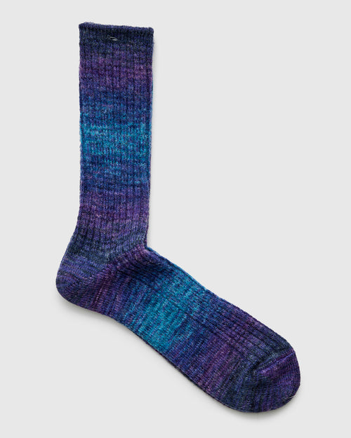 Splash Crew Sock in Indigo Dream